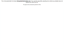 Tablet Screenshot of disneydestinationsales.com